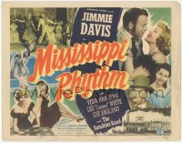 6c0142 MISSISSIPPI RHYTHM TC 1949 Louisiana Governor Jimmie Davis, cool montage with gambling image!
