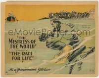 6c0143 MISTRESS OF THE WORLD: THE RACE FOR LIFE LC 1922 great art of cannibal king drowned, rare!