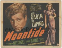 6c0144 MOONTIDE TC 1942 sexy full-length Ida Lupino, Jean Gabin, directed by Fritz Lang, rare!