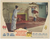 6c0585 MR. BLANDINGS BUILDS HIS DREAM HOUSE LC #1 1948 Cary Grant carries Myrna Loy over threshold!