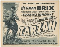 6c0151 NEW ADVENTURES OF TARZAN chapter 12 TC 1935 great image of Bruce Bennett wrestling leopard!