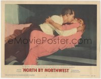 6c0606 NORTH BY NORTHWEST LC #3 1959 Cary Grant & Eva Marie Saint kissing in train's upper berth!