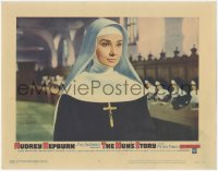 6c0612 NUN'S STORY LC #4 1959 best c/u of religious missionary Audrey Hepburn in nun's habit!
