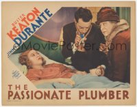 6c0630 PASSIONATE PLUMBER LC 1932 Buster Keaton pretends to be doctor with fake stethoscope, rare!