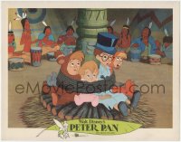 6c0633 PETER PAN LC R1976 the Lost Boys are captives of the ferocious Redmen, Disney cartoon!