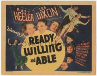 6c0173 READY, WILLING & ABLE TC 1937 Ruby Keeler & Lee Dixon dancing, Allen Jenkins, Louise Fazenda!