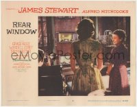 6c0644 REAR WINDOW LC #2 1954 Alfred Hitchcock, Jimmy Stewart, Grace Kelly & Ritter look out window!