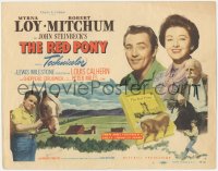 6c0175 RED PONY TC 1949 Robert Mitchum is Myrna Loy's ranch hand, written by John Steinbeck!