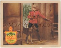 6c0651 RENFREW OF THE ROYAL MOUNTED LC 1937 Mountie James Newill with gun drawn by his dog!