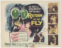 6c0176 RETURN OF THE FLY TC 1959 Vincent Price, the human terror created by atoms gone wild!