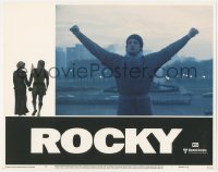 6c0663 ROCKY LC #1 1977 boxer Sylvester Stallone with arms raised at top of art museum steps!