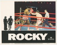6c0666 ROCKY LC #4 1977 climactic scene with Sylvester Stallone boxing with Carl Weathers!