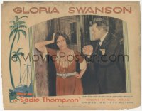 6c0685 SADIE THOMPSON LC 1928 c/u of Lionel Barrymore pleading with prostitute Gloria Swanson!