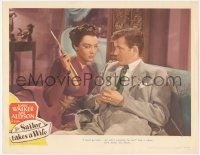 6c0687 SAILOR TAKES A WIFE LC 1945 silken siren Autrey Totter seduces Robert Walker who must leave!