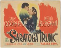 6c0182 SARATOGA TRUNK TC 1945 romantic close up of Gary Cooper & Ingrid Bergman, by Edna Ferber!