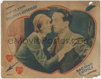 6c0699 SECOND CHOICE LC 1930 romantic close up of Edna Murphy & Jack Mulhall about to kiss!