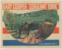 6c0703 SERGEANT YORK LC 1941 far shot of Gary Cooper on horse, directed by Howard Hawks!