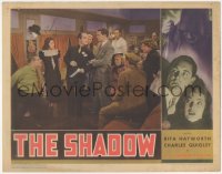 6c0705 SHADOW LC 1937 sexy young Rita Hayworth & crowd watch Charles Quigley catch the bad guy!!