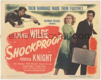 6c0187 SHOCKPROOF TC 1949 Douglas Sirk, Cornel Wilde & Pat Knight's marriage made them fugitives!
