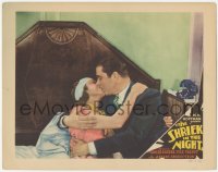 6c0713 SHRIEK IN THE NIGHT LC 1933 great close up of Ginger Rogers & Lyle Talbot kissing in bed!