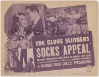 6c0198 SOCKS APPEAL TC 1943 Bill Henry & Gwen Kenyon in The Glove Slingers boxing series!