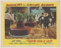 6c0720 SOME LIKE IT HOT LC #2 1959 Tony Curtis & Jack Lemmon in drag running from bad guys!