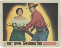 6c0726 SPRINGFIELD RIFLE LC #1 1952 close up of Phyllis Thaxter handing Gary Cooper a rifle!