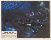 6c0731 STAR TREK int'l LC #2 1979 cool image of The Enterprise dwarfed by an enormous ship!