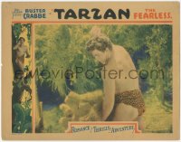 6c0745 TARZAN THE FEARLESS feature version LC 1933 Buster Crabbe wrestling lion in full-color, rare!