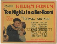 6c0215 TEN NIGHTS IN A BAR ROOM TC 1931 alcoholic William Farnum hugging his little girl, rare!