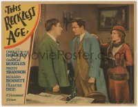6c0753 THIS RECKLESS AGE LC 1932 Peggy Shannon tries to calm angry Buddy Rogers, ultra rare!