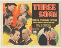 6c0221 THREE SONS TC 1939 Edward Ellis, William Gargan, Kent Taylor & Katharine Alexander!