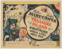 6c0226 TREASURE ISLAND TC 1934 great art of Wallace Beery as Long John Silver & Jackie Cooper!