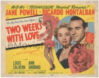 6c0229 TWO WEEKS WITH LOVE TC 1950 it's Jane Powell's first big love affair w/Ricardo Montalban!