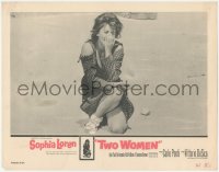 6c0768 TWO WOMEN LC 1961 De Sica, classic image of crying Sophia Loren used on posters!