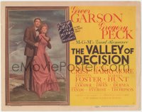 6c0231 VALLEY OF DECISION TC 1945 art of Gregory Peck & Greer Garson by Armando Seguso!