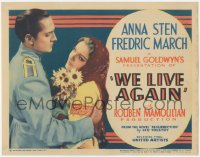 6c0234 WE LIVE AGAIN TC 1934 Anna Sten, Fredric March, directed by Rouben Mamoulian, ultra rare!