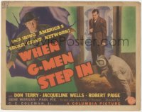 6c0235 WHEN G-MEN STEP IN TC 1938 Don Terry smashing America's secret crime network!