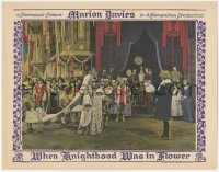 6c0788 WHEN KNIGHTHOOD WAS IN FLOWER LC 1922 Marion Davies at court presentation of trophy, rare!