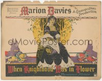 6c0236 WHEN KNIGHTHOOD WAS IN FLOWER TC 1922 cool art of Marion Davies by knights jousting, rare!