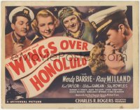 6c0237 WINGS OVER HONOLULU TC 1937 pilot Ray Milland, Wendy Barrie & Kent Taylor in Hawaii, rare!