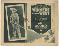 6c0238 WINNERS OF THE WEST LC 1921 Art Acord, exploits in the lives of Kit Carson & John C. Fremont!