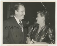 6c0932 BETTE DAVIS/PAT O'BRIEN 8.25x10 still 1942 joking together at a house party by Hurrell!