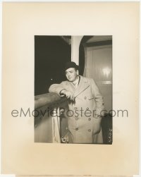 6c1430 SECRET AGENT candid 8x10 still 1936 Peter Lorre sailing on the Berengaria to start filming!