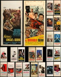 6d0844 LOT OF 23 FORMERLY FOLDED ITALIAN LOCANDINAS 1950s-2000s a variety of movie images!