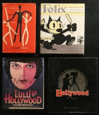 6d0457 LOT OF 4 HARDCOVER BOOKS 1940s-1990s Louise Brooks, Felix the Cat & more!