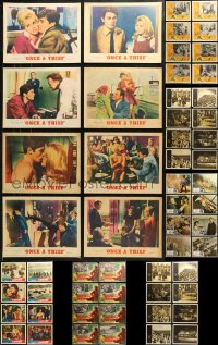 6d0337 LOT OF 56 U.S. AND MEXICAN LOBBY CARDS 1950s-1970s complete sets from a variety of movies!