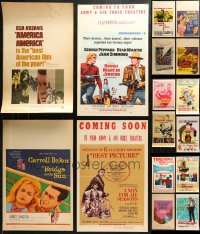 6d0010 LOT OF 17 WINDOW CARDS 1950s-1970s great images from a variety of different movies!