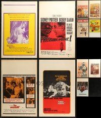 6d0011 LOT OF 15 WINDOW CARDS 1940s-1970s great images from a variety of different movies!
