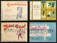 6d0459 LOT OF 4 PIANO SOLO BOOKS 1950s-1960s Camelot, Finnian's Rainbow, South Pacific & more!